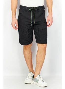 اشتري Men Special Fit Plain Marzo Denim Shorts, Black في الامارات