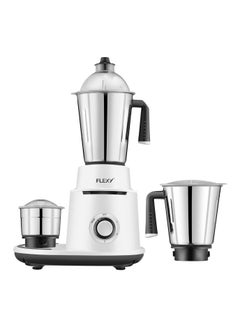 Buy Flexy Blender 750W 3 in 1 Ideal for Fine Wet Dry Grinding and 3 Stainless Steel Bowls Indian Blender White in UAE