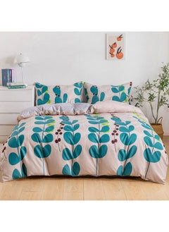 اشتري 4 Piece Single Size Duvet Cover Set Microfibre Lochinvar 1 Duvet Cover 160X210 Cm 1 Fitted Sheet 120X200X25 Cm 2 Pillow Cover 48X74Cm Multicolor في الامارات