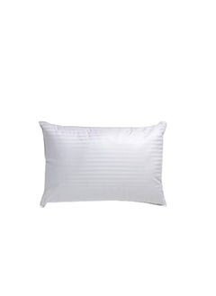 Buy Regency Cotton Sateen Stripe Pillow Cotton Blend, White 50 X 75Centimeter in UAE