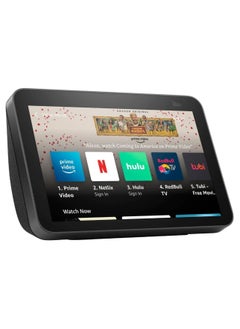 اشتري Echo Show 8 (2nd Gen)  8" HD smart display with bluetooth and Alexa  Use your voice to control smart home devices, play music or the Quran, and more (speaks English & Khaleeji) Black في الامارات