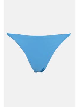 Buy Women Solid Bikini Bottom, Blue in UAE