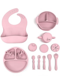 Buy Set of 15 Baby Feeding Set Silicone Baby Tableware Set Non-Slip Self Feeding Utensils for Toddlers in Saudi Arabia