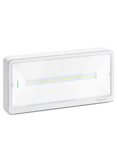 اشتري Emergency Luminaire, Exiway Light, Standard, Selectable Duration, 110Lm, Ip42, White في مصر