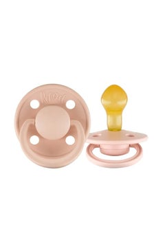 Buy Rebael Mono Natural Rubber Round Pacifier Size 1 - Baby 0-6M (1-pack) - Baby Blush in Saudi Arabia