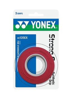 اشتري Yonex AC135EX-3 Strong Grap 3 Wraps, Wine Red في الامارات