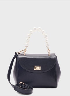 Buy Satchel Bag With Pearl Handle in UAE