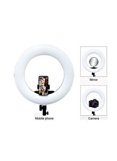 Buy "21-Inch RL-21 Selfie Ring Light & Photography Lamp: Features Three Device Holders" in UAE