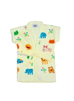 Buy Swimming Bath Gown For Kids Bath Gown For Baby Boys Baby Girls ; Swimming Gown For Kids (Bunny Lemon 01 Years(Small)) in Saudi Arabia