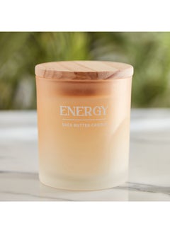 Buy Nourish Energy Jar Candle with Wooden Lid 206 g in UAE