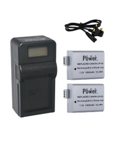 Buy DMK Power 2 x LP-E5 Battery and TC1000 Battery Charger Compatible with Canon Eos Digital Rebel Xsi 450d Lpe5 Lc-e5 1000d 500d Lpe5 Lc-e5 1000d 500d Xsi X3 Camera Visit the DMK Power Store in UAE