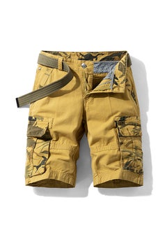 اشتري Summer Mens New Casual Cargo Shorts Khaki في الامارات