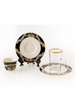 Buy 18-Piece Tea And Coffee Set multicolour in Saudi Arabia