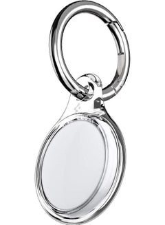 Buy Ultra Hybrid With Keychain Ring for Apple AirTag Case Cover Airtags Holder - Crystal Clear in UAE