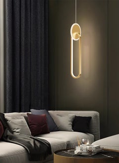 Buy Modern Three-color Dimmable LED Chandelier Nordic Luxury Iron Art Pendant Lights For Bedroom Living Room Decor Hanging Lights in Saudi Arabia