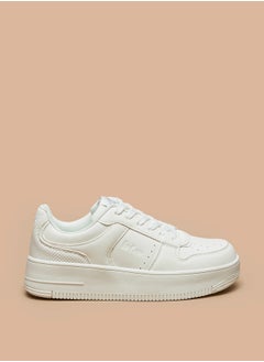 اشتري Women's Logo Detail Sneakers with Lace-Up Closure في السعودية