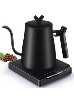 Buy Precision Electric Gooseneck Kettle 304 Stainless Steel Adjustable Temperature Quick Boil 1L in Saudi Arabia