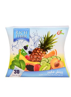 Buy Rich Fiber Fruits And Vegetables Powder Rich 30 Sachets in Saudi Arabia