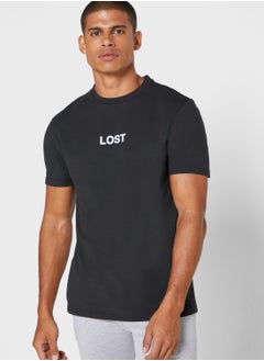 Buy Lost Crew Neck T-Shirt in UAE