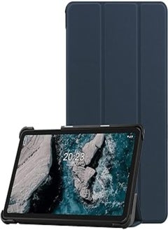 اشتري Next store Smart Case Compatible with Nokia T20 Tablet with Pencil Holder and Soft Silicone Back Full Body Protection, Auto Wake/Sleep Feature (Navy) في مصر