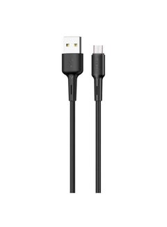 Buy Micro USB Data Cable, USB A-Male to Micro B Android Cable, Compatible with Samsung Galaxy Google Huawei LG Oppo Support Fast PD Charge Black in UAE