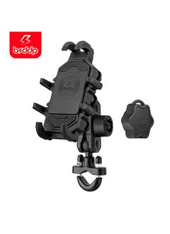 Buy Motorcycle Phone Mount Holder Motorcycle Cell Phone Holder Anti-theft 360° Rotation Motorbike Handlebar Mount in UAE