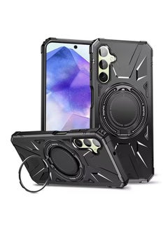 Buy GOLDEN MASK For Samsung Galaxy A55 Case Mag-Safe Magnetic Shockproof Phone Case with Ring Holder (Black) in Egypt