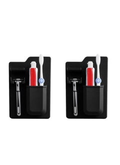 اشتري Multifunction Toothbrush Toothpaste Shaver Holder 2 Pcs في الامارات