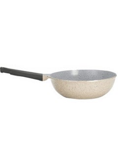 Buy Creamy Granite Frying Pan Size 28 Cm 3.9 Liters Made In Saudi Arabia With Italian Materials in Saudi Arabia