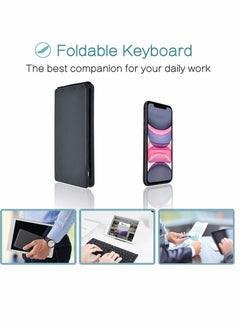 اشتري Mini Bluetooth Keyboard, Wireless Foldable Keyboard في الامارات