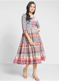 Buy Printed Flare Dress in UAE