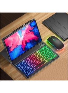 Buy Backlit Keyboard Case Compatible with HUAWEI MatePad SE 10.4 inch Bluetooth Keyboard Mouse Cover for MatePad SE 10.4'' in Saudi Arabia