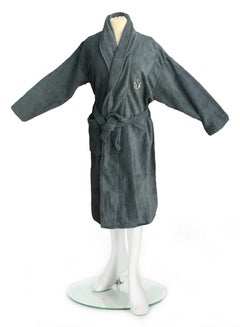 Buy Cotton bathrobe with a pocket for unisex, 100% Egyptian cotton, ultra-soft, highly water-absorbent, color-fast and modern, ideal for daily use, resorts and spas. S in UAE