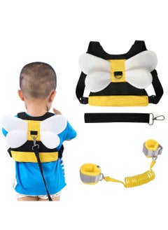 Buy Baby Reins Harness Backpack, Toddler Safety Leash with Reins Toddler Reins and Harness Backpack Toddler Reins for Walking Backpack with Anti Lost Wrist Link for Kid in UAE