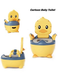 Buy Children's Pot Soft Baby Potty Plastic Road Pot With Brush Infant Cute Baby Toilet Seat Boys and Girls Potty Trainer Seat WC 0-6 Years Old (Color : Yellow) in Saudi Arabia