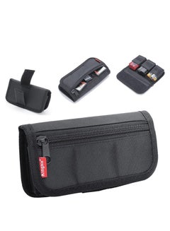 اشتري Small DSLR Camera Battery Bag Pouch Holder Case Camera Battery Waist Bag Suitable for AA Battery and SD Card Holder Memory Card Case في الامارات