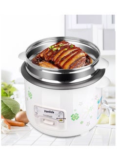 Buy Rice cooker with its own steamer stainless steel, non-stick inner pot, cooking/steaming/warming function, 5 L, 900 W in UAE