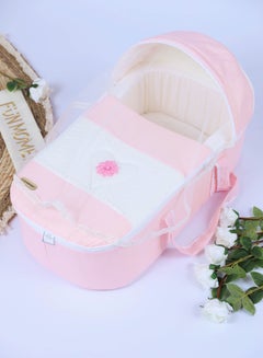 Buy Foldable Portable Carry Baby Cot With Thick Cushioned Seat and High-Quality Material 65×35×15cm in Saudi Arabia
