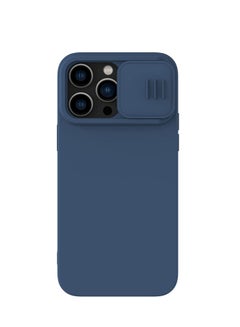 Buy CamShield Silky Silicone Case For iphone 14 Pro - Blue in Egypt