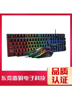 Buy T-WOLF TF200 Gaming Keyboard and Mouse Kit with Cool Lighting TF200 (Russian version) in Saudi Arabia