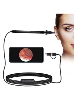 Buy 3.9mm Ultra-Thin Portable USB Digital Otoscope Camera with Carrying Case, HD 720P 6 LED Visual Ear Scope with 3 Hats 2 Silicone Caps 8 Earwax Spoons for Android Windows Mac NOT for iPhone iPad in UAE