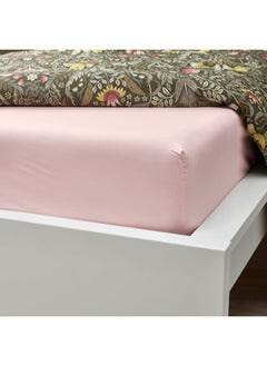 Buy Fitted Sheet, Light Pink, 90X200 Cm in Saudi Arabia