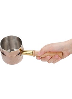 اشتري Small Sauce Pan, 13.5 Oz Stainless Steel Saucepan Butter Warmer, Small Melting Pot for Milk, Coffee, Tea, Soup, Stovetop and Dishwasher Safe في السعودية