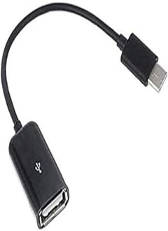 Buy USB 3.1 Type-C Male to USB 3.0 Type A Female OTG Cable (Black) in Egypt