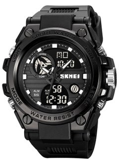 Buy Watch for Men Sports Water Resistant Analog Digital Watch PU Strap 52mm Black 2031 in Saudi Arabia