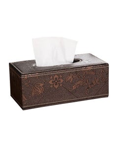 Buy Leather Tissue Box Pumping Paper Box in UAE