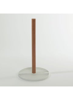 Buy Royal Paper Roll Holder, White & Brown - 16.5x31.5 cm in UAE