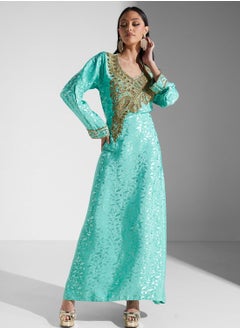 اشتري Embellished Embroidered Jalabiya في الامارات