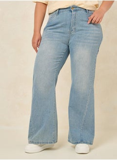 اشتري Plus Fit and Flare Jeans with Pockets في السعودية