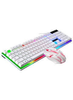 Buy G21B Backlit Keyboard Mouse Combo for Gaming and OfficeG21B White wired suit G21B White wired suit in Saudi Arabia